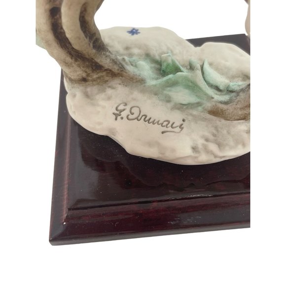 Giuseppe Armani Figurine Two Doves On A Branch Signed Vintage Sculpture Italy - Picture 6 of 15